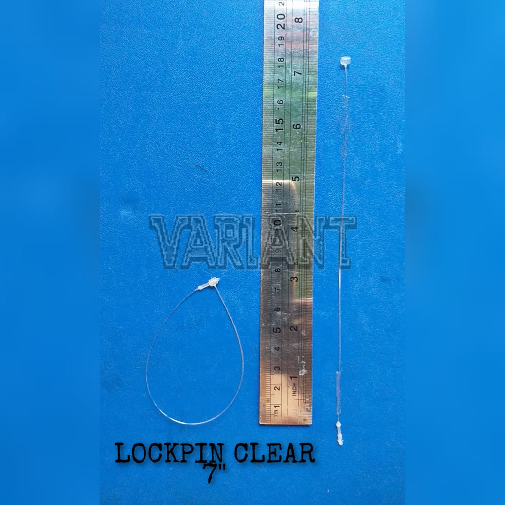 LOOP LOCK LOOP PIN LOOP PINS LOOPPINS STRINGPINS CLEAR 7" แท็กแขวน