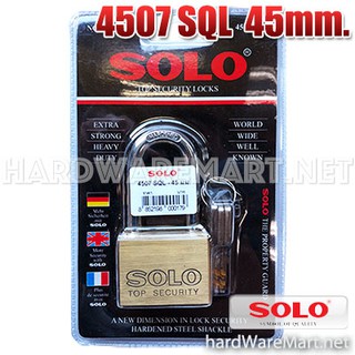 SOLO กุญแจ 45mm คอยาว 4507SQL-45L ทองหลือง ของแท้ 100%