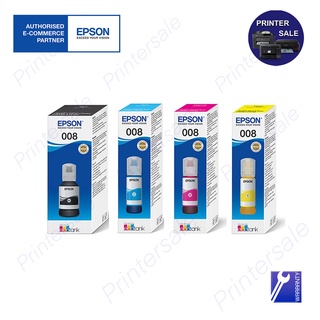 Epson หมึกเบอร์ 008 BK C M Y กันน้ำทุกสี (Pigment) ส่งเร็ว ส่งด่วน by printersale