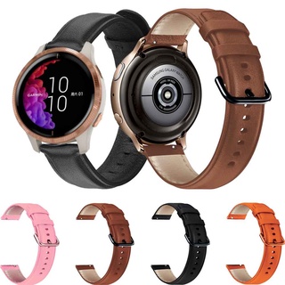 สายนาฬิกาข้อมือหนัง 20 มม. แบบเปลี่ยน สําหรับ Garmin Venu &amp; Venu Sq / Garmin Move 3 / Style / Luxe / Vivoactive 3 / Vivomove HR