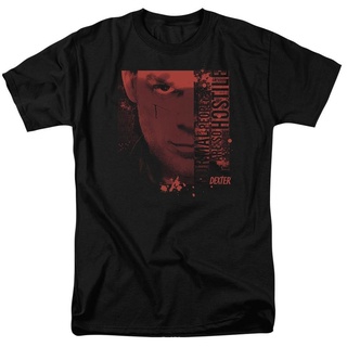 เสื้อยืดโอเวอร์ไซส์ขายดี เสื้อยืดลําลอง แขนสั้น พิมพ์ลาย Dexter Normal TV Show S-3X OIfiff30DJbmfk03S-3XL