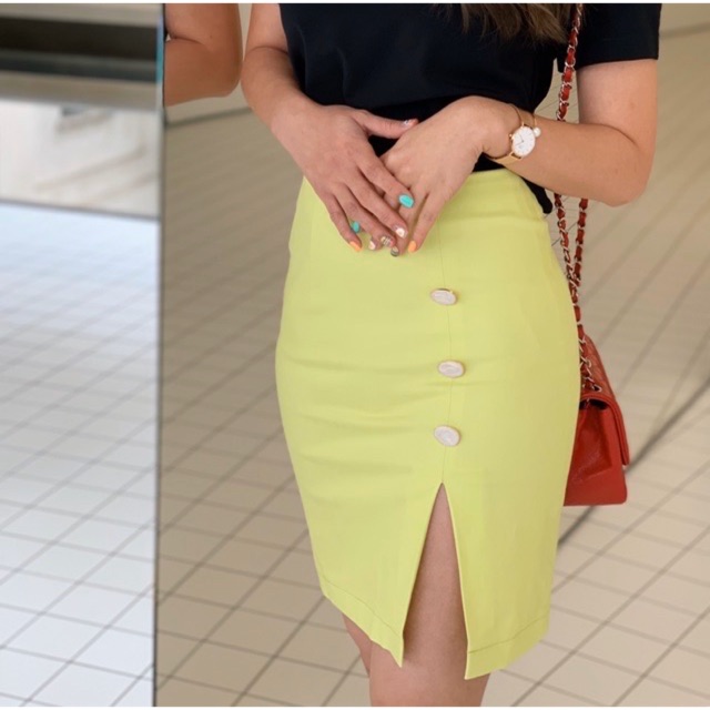 [Something apparels] April skirt (สี Lemonade)