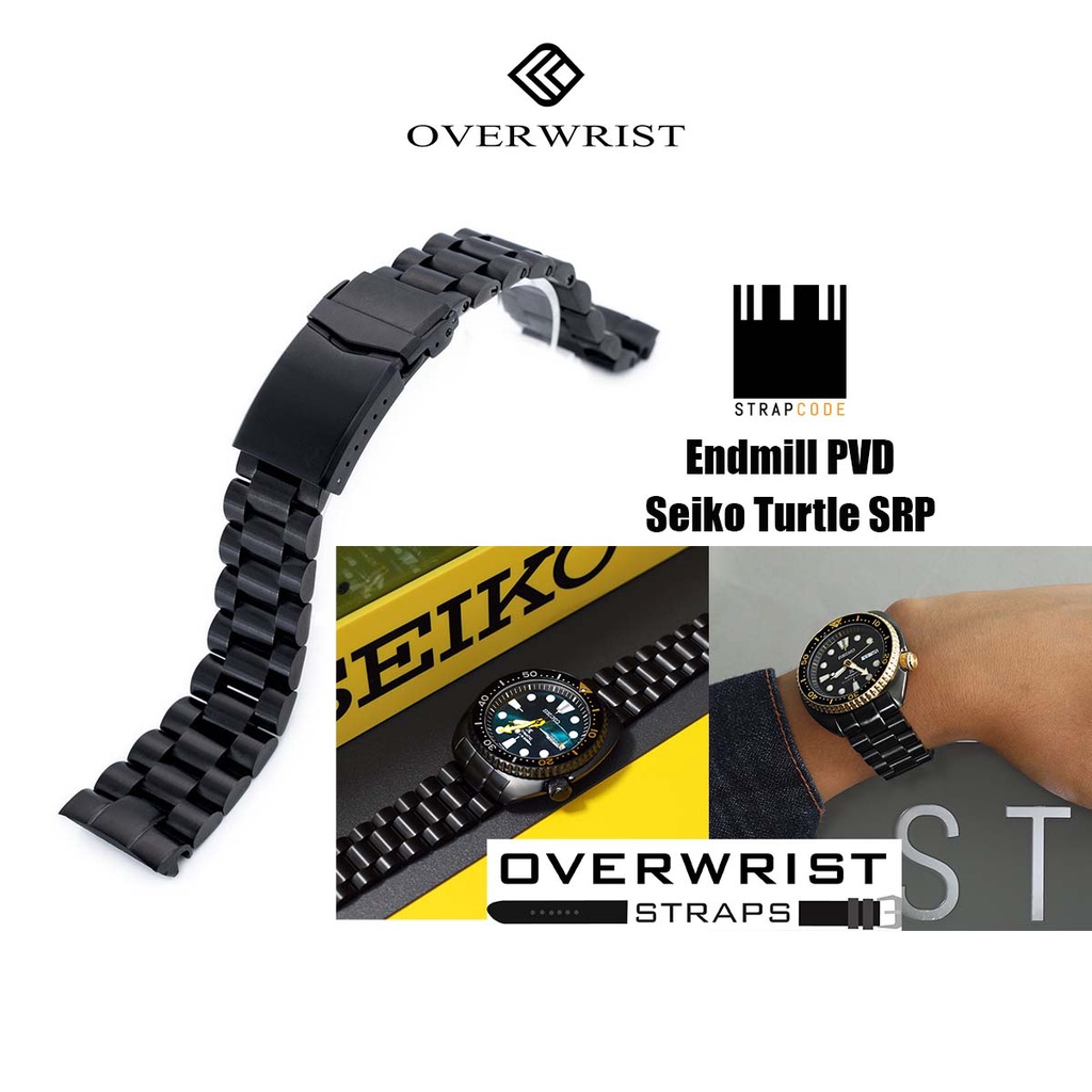 สายนาฬิกา strapcode endmill pvd for seiko turtle