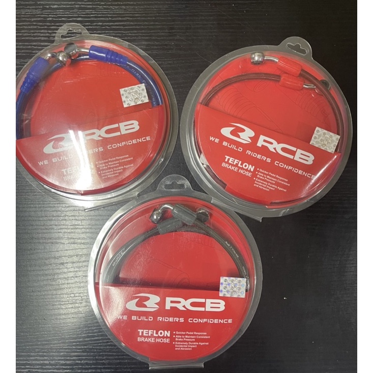 RCB RACING BOY Y15 LC5S RS150 Y16 R15 R25 MT25 TEFLON REAR BRAKE HOSE 55CM 550MM -BLUE /RED /TITANIU