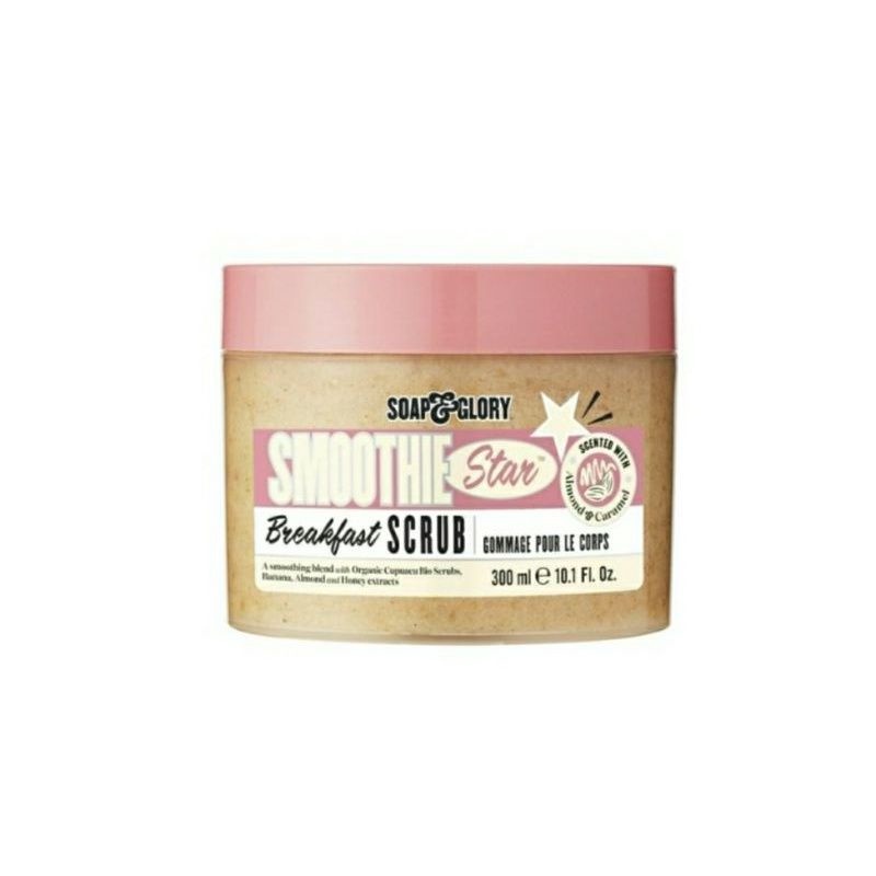ของแท้/พร้อมส่ง Soap & Glory Smoothe Star Breakfast Scrub 300ml. โซพ แอนด์ กลอรี่  สมูทตี้ สตาร์ เบร