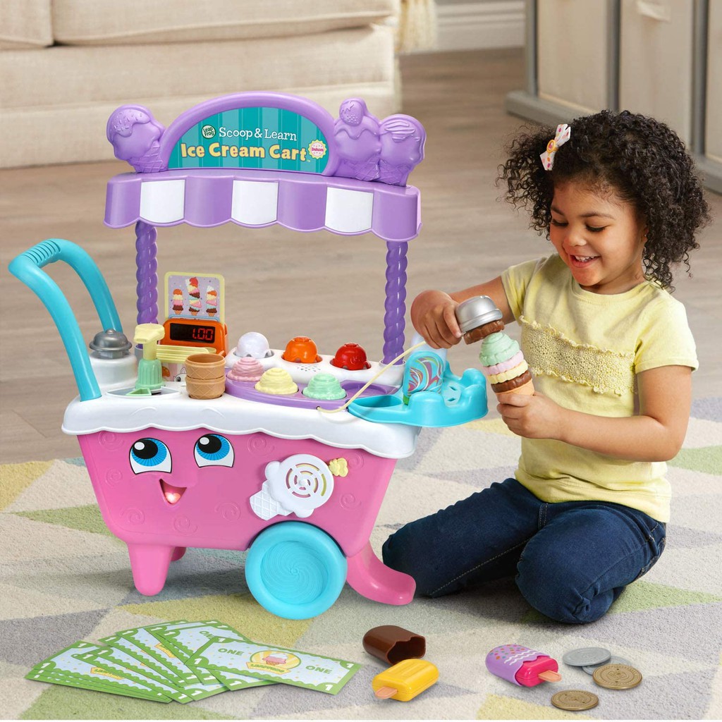 รถขายไอศครีมเด็ก รุ่นใหม่ LeapFrog Scoop and Learn Ice Cream Cart สื่อการสอนเด็กแนวของเล่น จากแบรนด์ดัง นำเข้า USA ราคา ถูกที่สุด ดีลบีเคเค แกลเลอรีภาพที่ 6