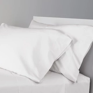 ปลอกหมอน ปลอกหมอนบอดี้ ปลอกหมอนข้าง Cotton silk 800 เส้น สีขาว ลายเรียบ Blue sleep