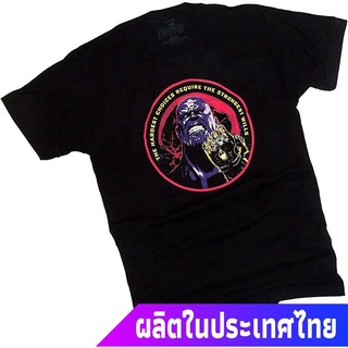 แขนสั้นcrew neckข้อเสนอพิเศษ ธานอส Avengers: Infinity War Movie - Thanos-Hardest Choices Adult T-Shirt tee คอกลม แฟชั่น