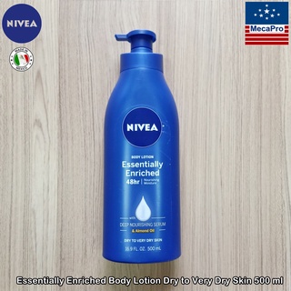 NIVEA® Essentially Enriched Body Lotion Dry to Very Dry Skin 500 ml นีเวีย โลชั่นบำรุงผิวกาย สำหรับผิวแห้ง-ผิวแห้งมาก