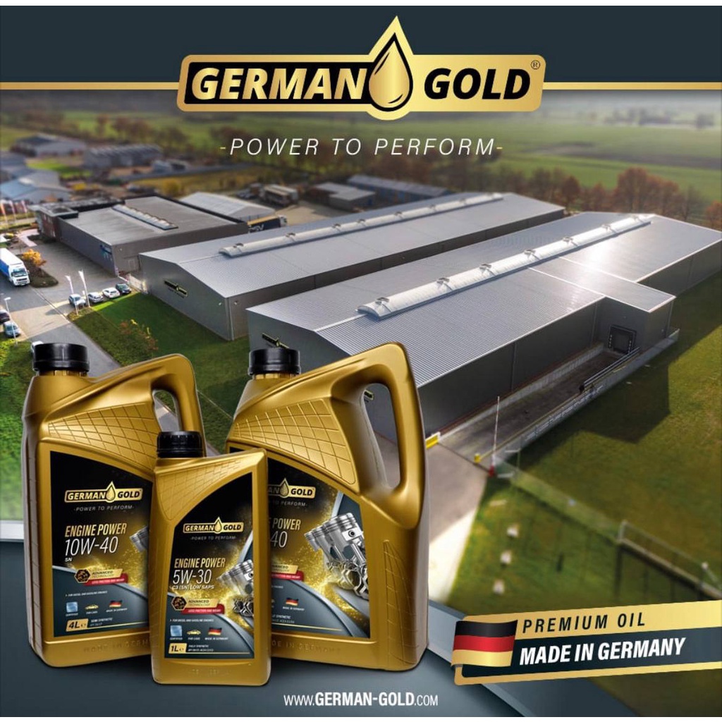 GERMAN GOLD ENGINE POWER SEMI SYNTHETIC ENGINE OIL 4L 10W-40 10W40