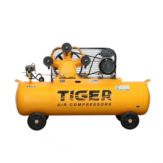 TIGER ปั๊มลม รุ่น TGA310-500M 10HP มอเตอร์ 10 HP 380V. ถัง 500 ลิตร ผลิตโดย PUMA ปั๊มลมสายพาน ปั้มลม ปั้มลมสายพาน 500L