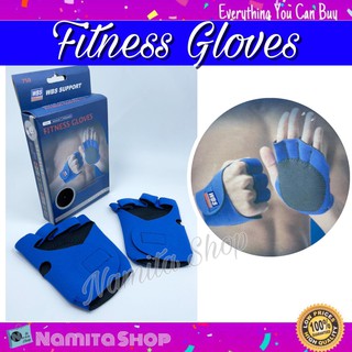 Fitness Gloves ถุงมือ ถุงมือออกกำลังกาย ถุงมือฟิตเนส แพ็ค 2 ชิ้น