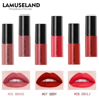 LAMUSELAND ลิขวิดลิปสติก เนื้อแมตต์ กันน้ำ ติดทนนาน 12 สี L18L11