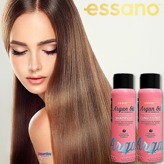 ESSANO Argan Oil Nourishing Shampoo &amp; Conditioner 300ml.X2 ชุดผลิตภัณฑ์ดูแลเส้นผมและหนังศีรษะสูตรพรีเมี่ยมของแท้จากนิวซี