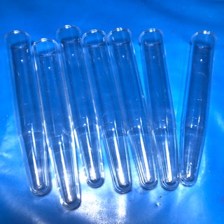 Tube หลอดใส สำหรับ ใส่จุ่มแถบ ปัสสาวะ plastic Centifuge test Tube