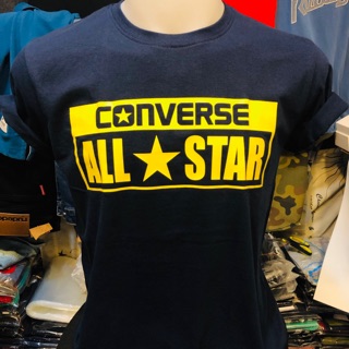 Converse All Starts T-Shirt 💯%Cotton No.30 เสื้อยืด ผ้านุ่ม ไม่มีรอยต่อตะเข็บข้างใส่สบาย ไม่โหดสีไม่ตก