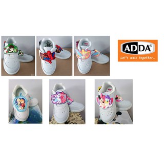 รองเท้าพละเด็ก สีขาว ADDA ชาย-หญิง