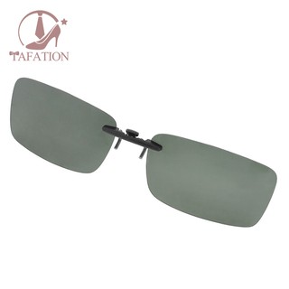 แว่นกันแดดคลิปเลนส์ Polarized สีเขียวเข้ม Unisex