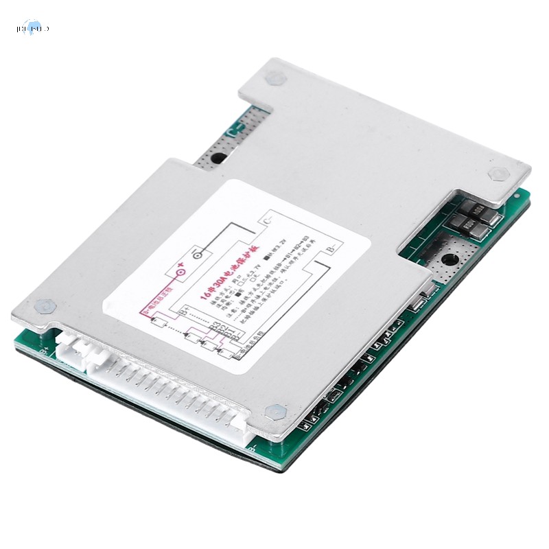 16s 48V 30A LiFePo4 บอร์ดป้องกันแบตเตอรี่ BMS PCB พร้อมสมดุลสําหรับ E-Bike EScooter