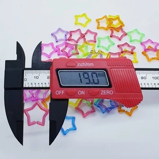 โซ่หมากเก็บ โซ่พลาสติกรูปดาว สีใสคละสี 480 pcs ต่อกันยาว 8.40 เมตรโดยประมาณ