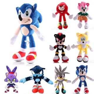 ตุ๊กตาการ์ตูน Sonic The Hedgehog Shadow Amy Rose Knuckle Tail ขนาด 20 ซม. - 45 ซม. ของเล่นสําหรับเด็ก