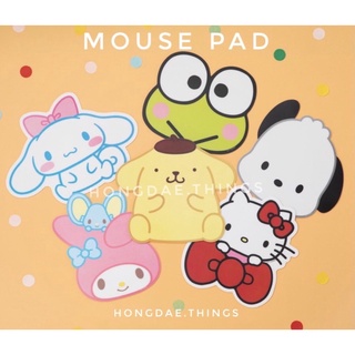 Sanrio : mouse pad 7 ลาย kuromi kitty mymelody cinnamonroll pompompurin pochacco