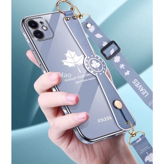 เคสโทรศัพท์มือถือ พร้อมสายคล้องคอ และสายคล้องข้อมือ หรูหรา สําหรับ OPPO A3S A5 A12E A5S A7 A12 A15 A15S A54 A55 A16 A52 A72 A92 A53 A32 A31 A91 A92s A5 A9 2020