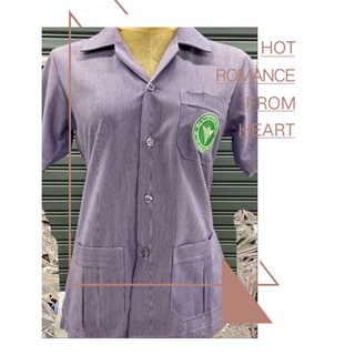 เสื้อปักสาธารณสุขสีม่วง