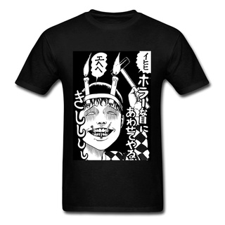 เสื้อคู่วินเทจ - เสื้อยืดสําหรับผู้ชาย☁L.Junji Ito Collection เสื้อยืดเสื้อยืดผู้ชายสําหรับผู้ชาย/เ