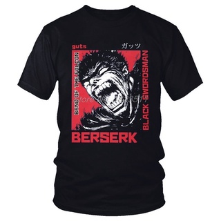 เสื้อยืดแฟชั่น พิมพ์ลาย Gothic Crew Neck Gattsu Berserk Byronic Hero Gutsสามารถปรับแต่งได้