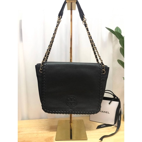 Tory Burch Marion Leather Flap Shoulder Bag 🖤