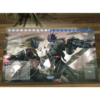 แผ่นรองเมาส์ แบบยาง ลาย Digimon Duel Playmat Beelstarmon Beelzemon Trading Card Game Mat DTCG CCG