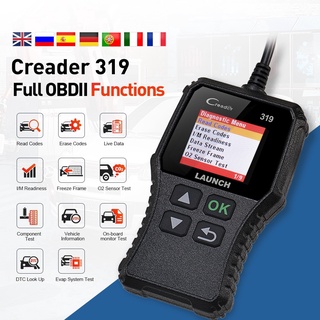 Launch X431 Creader 319 Cr319 เครื่องอ่านโค้ดอัตโนมัติ Obdii Eobd เครื่องสแกนเนอร์ Obd2 6001 Cr3001