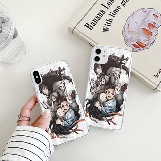 cartoon Demon Slayer เคสไอโฟน 13 promax cover iPhone 7 8 Plus Se2020 8พลัส เคส X Xr Xs Max เคสโทรศัพท์ 14 12 11 pro case