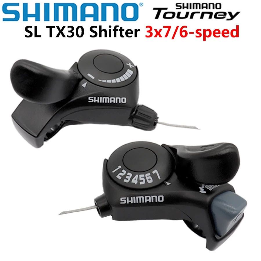 Shimano Tourney SL TX30 คันเกียร์จักรยาน 6s 7s 18s 21s ความเร็ว SL-TX30 Shifters รวมสายเกียร์ด้านใน