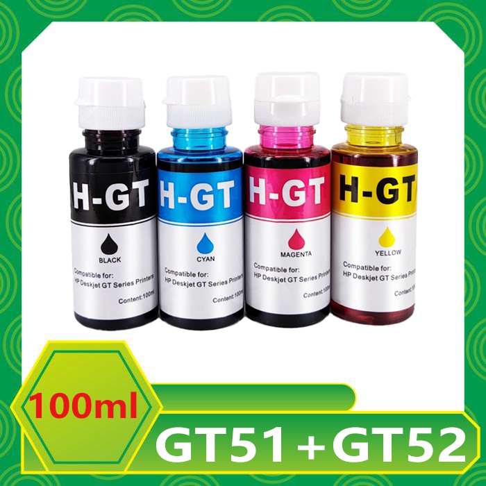 หมึกเติม HP GT51 GT52 หมึกเติม GT51 GT52 หมึกที่รองรับสำหรับ HP DeskJet GT5810/GT5820 HP Ink Tank 41