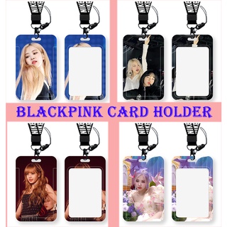 【3】ซองใส่บัตรประจําตัวนักเรียน ลาย K-pop Blackpink ROSÉ JENNIE JISOO LISA พร้อมสายคล้องยาว