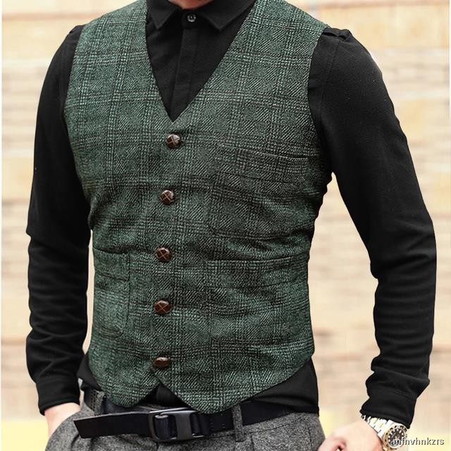 tweed vest mens wedding