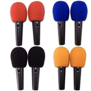 ฟองน้ำครอบหัวไมค์ รุ่น A-0029 8 ชิ้น (สีดำ+น้ำเงิน+แดง+ส้ม)