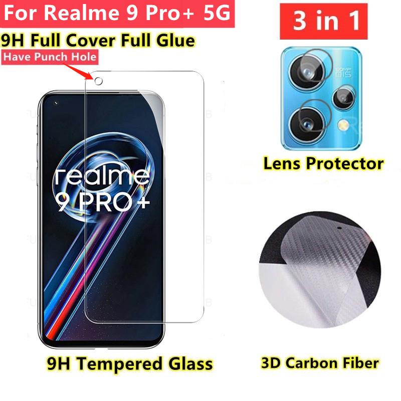 ฟิล์มกระจก Realme 9 Pro Plus ฟิล์มกระจกนิรภับ Realme 8 5G 7 Pro 7i 8i 9i 9 Pro ติดโทรศัพท์ แบบเต็มจอ