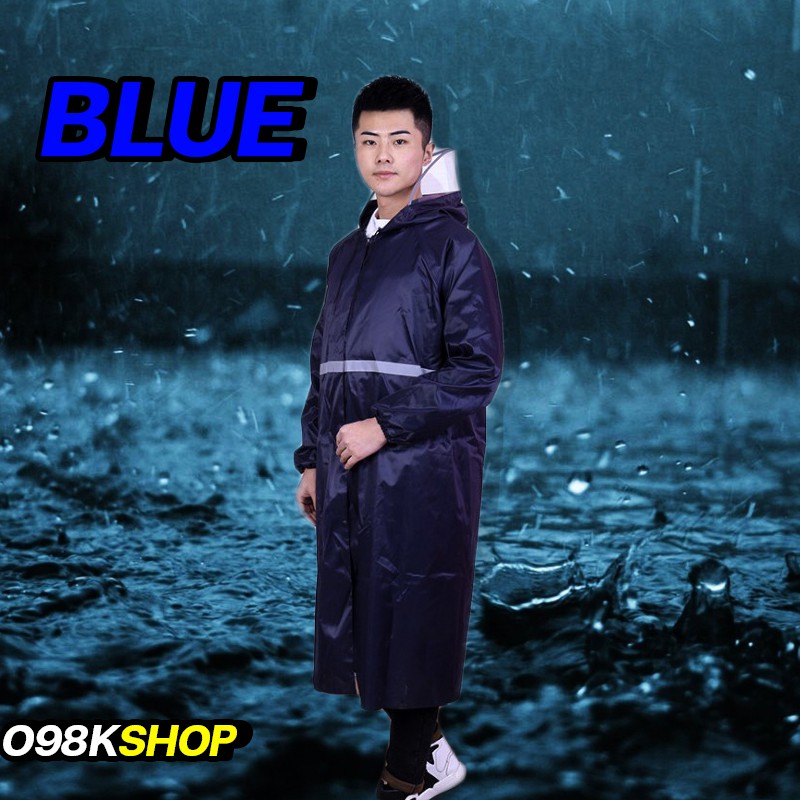 เสื้อกันฝนสีพื้นสําหรับผู้ชายและผู้หญิง(Rain Coat) อย่างดี ชุดกันฝนแบบดี ชุดกันฝนอย่างหนา ชุดกันฝนแบบชิ้นเดียว ชุดกันฝนๆ ราคา ถูกที่สุด ดีลบีเคเค แกลเลอรีภาพที่ 8