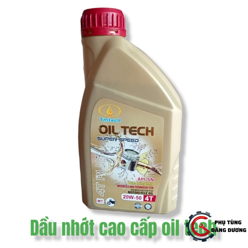 OIL TECH Super Speed น้ํามันหล่อลื่นมอเตอร์ไซค์ - API SN, 20W50 สําหรับรถยนต์แบบแมนนวล