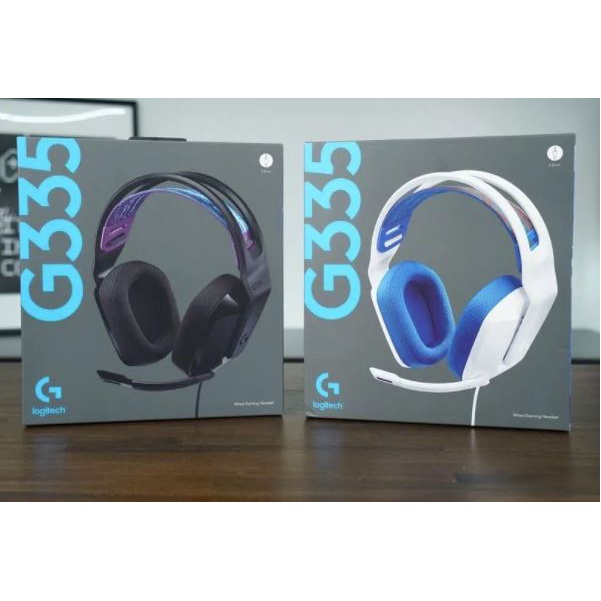 Logitech G335 Wired Gaming Headset (Black / White) หูฟังเกมมิ่งมีสาย