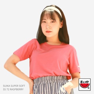 แตงโม (SUIKA) - เสื้อยืดคอกลม SUPERSOFT สี SS72 RASPBERRY