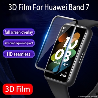 ฟิล์มกันรอยหน้าจอ แบบนิ่ม 3D กันรอยขีดข่วน อุปกรณ์เสริม สําหรับ Huawei Band 7 Huawei Band7