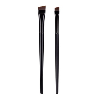 Beauty GLAZED แปรงเขียนคิ้ว ขอบแบน บางพิเศษ สําหรับอายไลเนอร์ และโครงร่าง และหนอนไหม