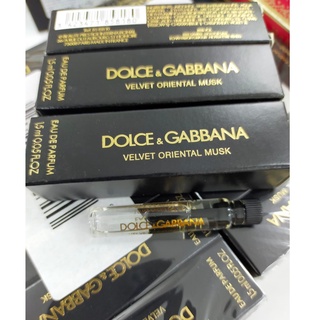 1.5 ml น้ำหอม VIAL Dolce &amp; Gabbana Velvet Oriental Musk 1.5ml  VIAL น้ำหอม DOLCE&amp;GABBANA