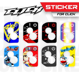 สติ๊กเกอร์เบ้ากุญแจ กันรอย Honda click click125 ติดตั้งง่าย