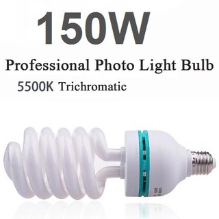 150w 5500k E227 Photo Studio Bulb Video Light Photography Daylight Lamp