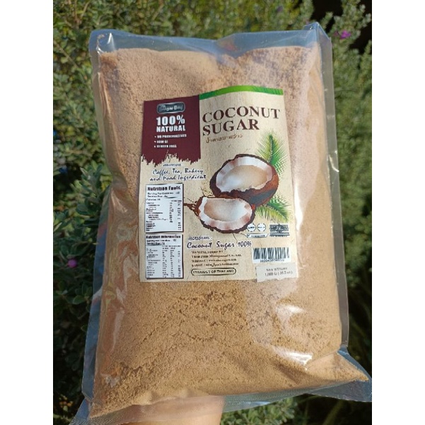น้ำตาลช่อดอกมะพร้าวชนิดผง หอมหวานละมุล ค่าGIต่ำ เบาหวานทานได้ (1000g) คุ้มค่าคุ้มราคาสุดๆ